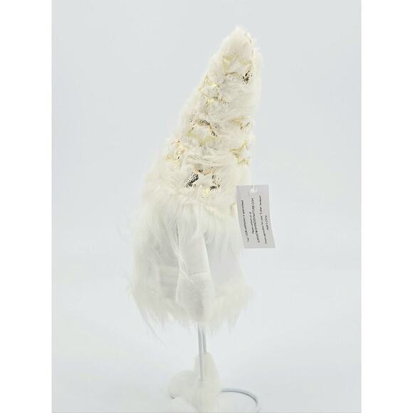 Christmas Gnome Nordic Nisse 15 Inch Xmas Plush Swedish Scandinavian White Gnome - Picture 4 of 7